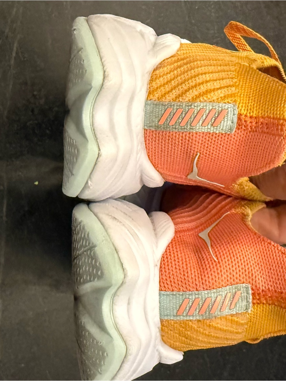 Hoka Carbon X 3 sneakers in the Radiant Yellow and Camellia colorway. - Picture 3 of 11
